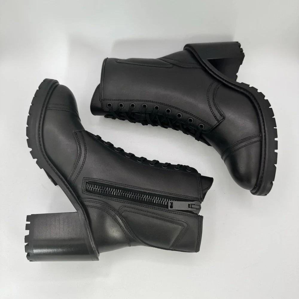 Thursday‎ Boot Co. Rebel Boots Women's Size 8.5 Black Leather
